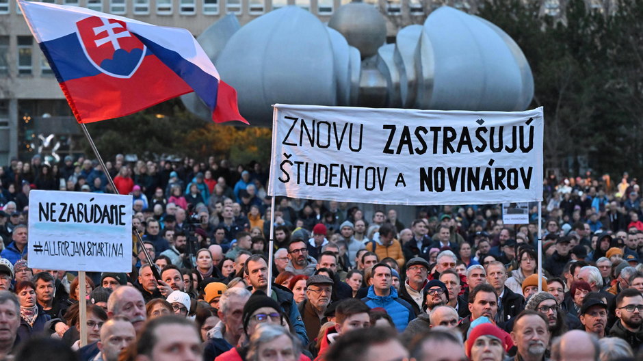 Demonstracja w Bratysławie, 21.02.2024