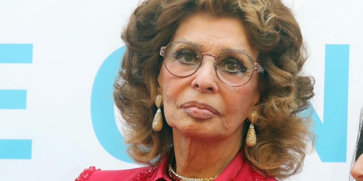 Sophia Loren uległa wypadkowi.