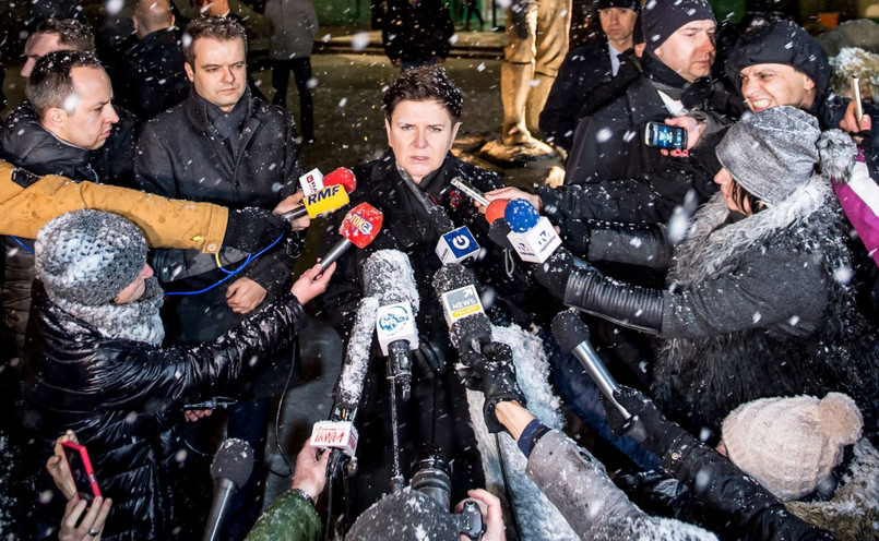 Premier Beata Szydło w kopalni Rudna w Polkowicach