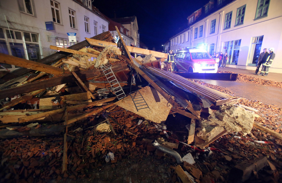 GERMANY WEATHER STORM (Heavy storm cuases damages in northern Germany)
