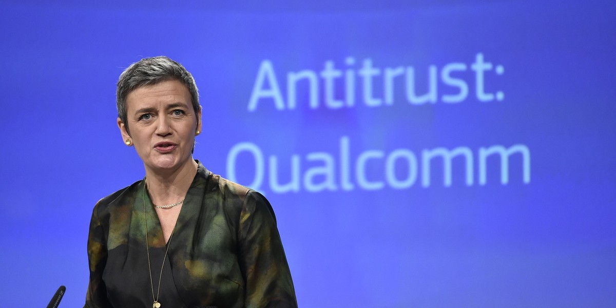 Komisarz Margrethe Vestager ogłasza decyzję KE ws. Qualcomm