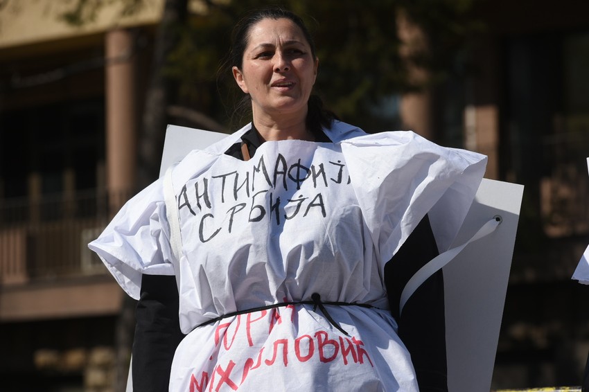 Protest majki protiv Veljka Belivuka