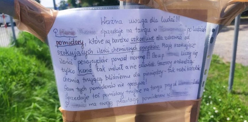 Szokujące ogłoszenie na płocie przy targowisku. "Tak robi katolik – grzeszy, szkodząc chemią". Aż trudno uwierzyć, o co chodzi