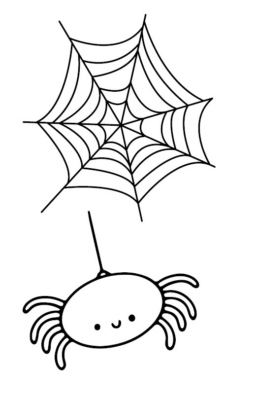 pajączek kolorowanka halloween