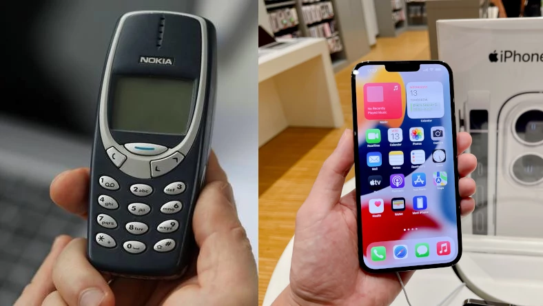 Nokia 3310 vs iPhone 13 Pro