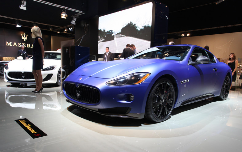 Paris Motor Show - od 2 października będzie można oglądać samochody najlepszych marek – Maserati GranTurismo.  Fot: Chris Ratcliffe/Bloomberg