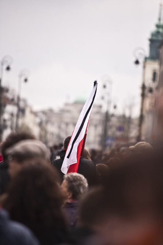 A ŻAŁOBA W WARSZAWIE