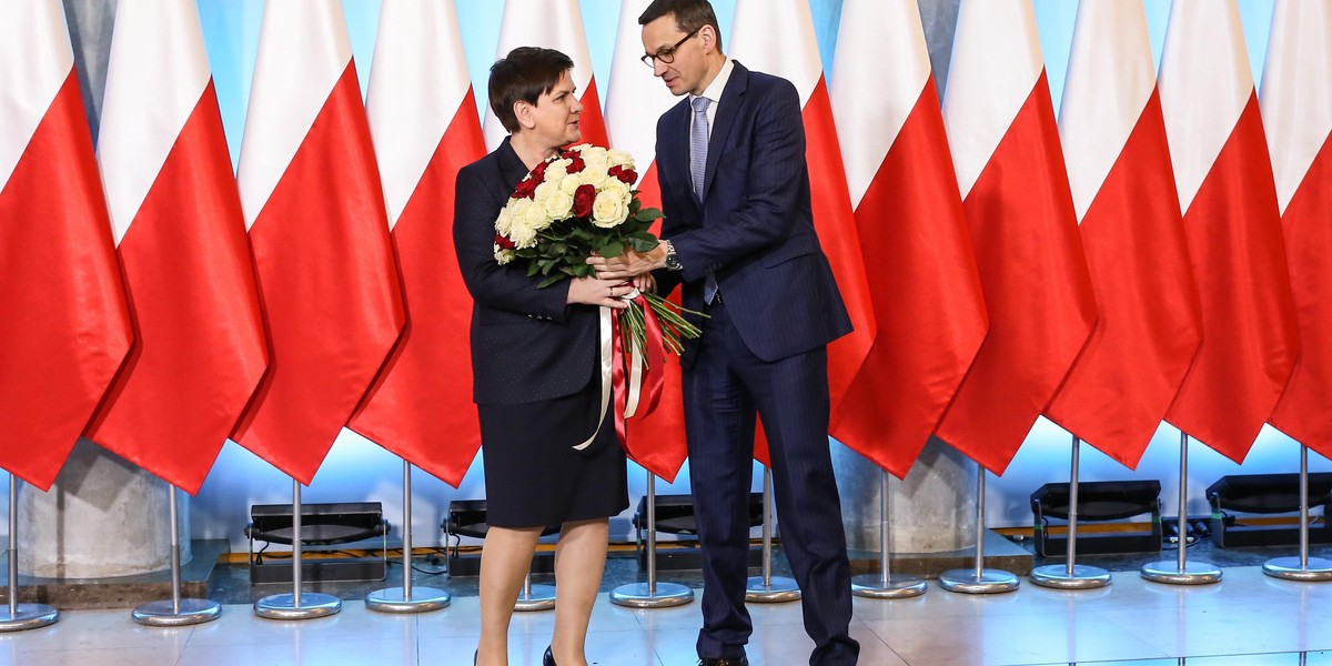 Beata Szydło i Mateusz Morawiecki