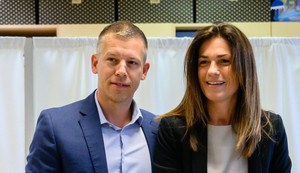 Peter Mađar i Judit Varga
