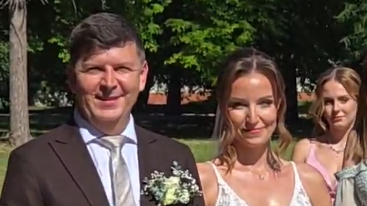 Andrej Bičan sa oženil 28. júna 2025.