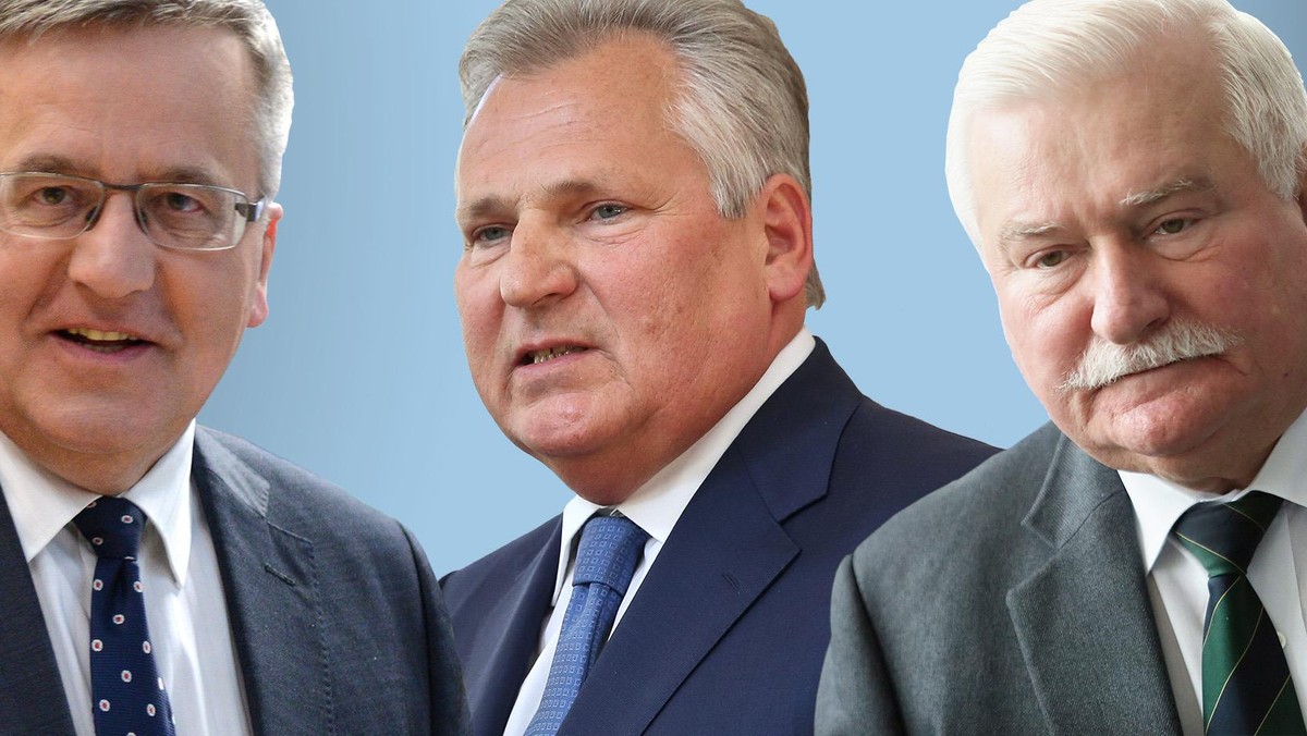 Bronisław Komorowski, Aleksander Kwaśniewski, Lech Wałęsa 