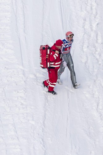 Upadek Severina Freunda na skoczni w Innsbrucku
