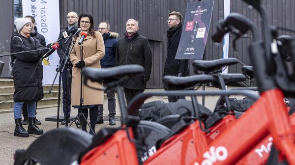 – Mevo to element polityki rowerowej Gdańska – mówi Aleksandra Dulkiewicz.