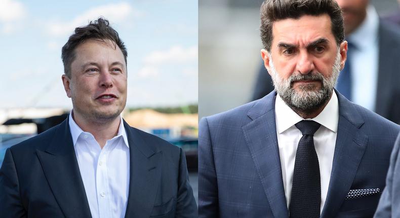 Musk accused Saudi Arabian shareholder Yasir Al-Rumayyan of not standing by his word.Maja Hitij/Getty Images (right), Ian MacNicol/Getty Images (left)