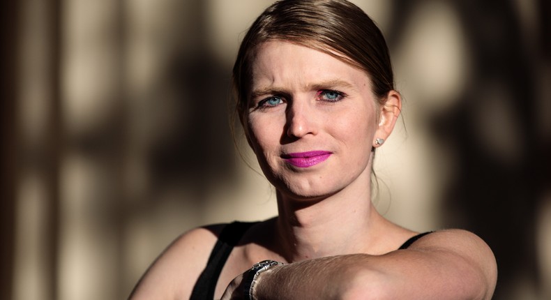 Former American soldier and whistleblower Chelsea Manning poses during a photo call outside the Institute Of Contemporary Arts (ICA) ahead of a Q&A event on October 1, 2018 in London, England.Jack Taylor/Getty Images