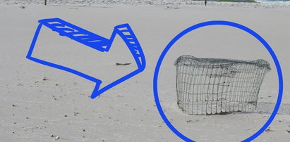 Gdy zobaczysz taką drucianą klatkę, trzymaj łapy przy sobie! O co chodzi z tajemniczymi siatkami na plaży?