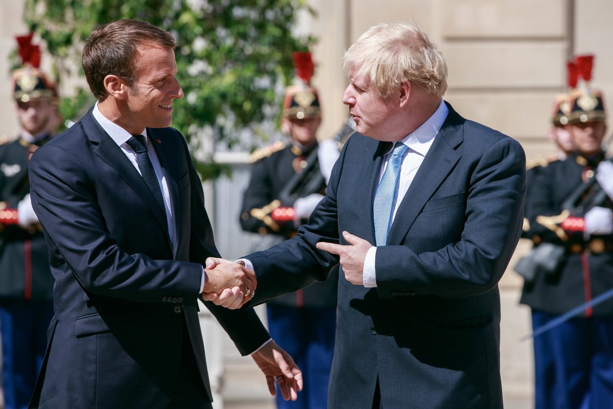 Emmanuel Macron i Boris Johnson