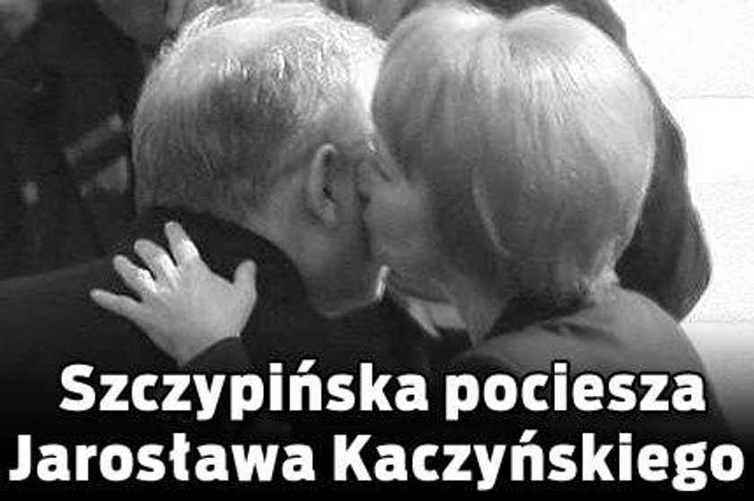 Szczypińska pociesza Jarosława Kaczyńskiego