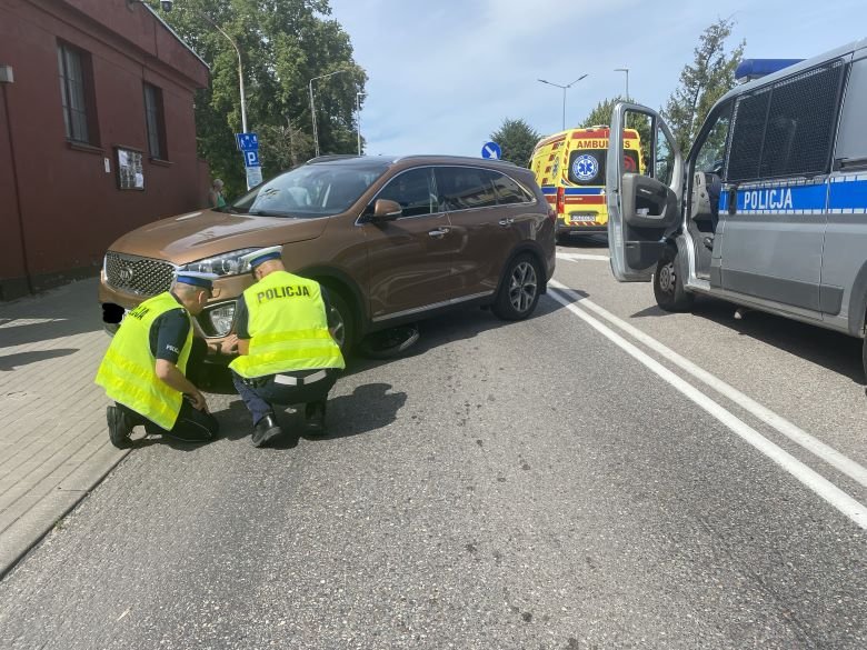 Miejsce wypadku z udziałem 8-letniego chłopca