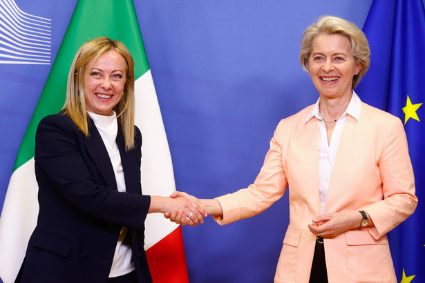 Giorgia Meloni i Ursula von der Leyen