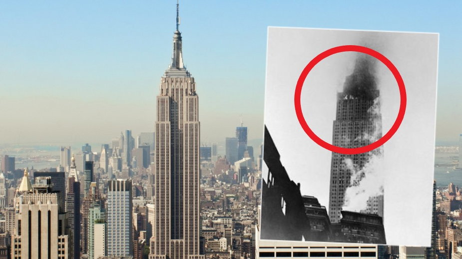 Bombowiec B-25 uderzył w Empire State Building