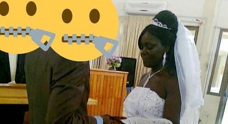 Tima Kumkum and ex-husband wedding photo