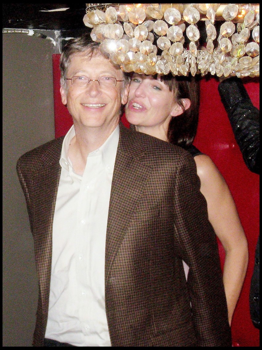 Bil Gejts na žurki u noćnom klubu u Geteburgu 2008.