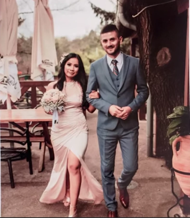 Feni i Miloš na njihovom venčanju