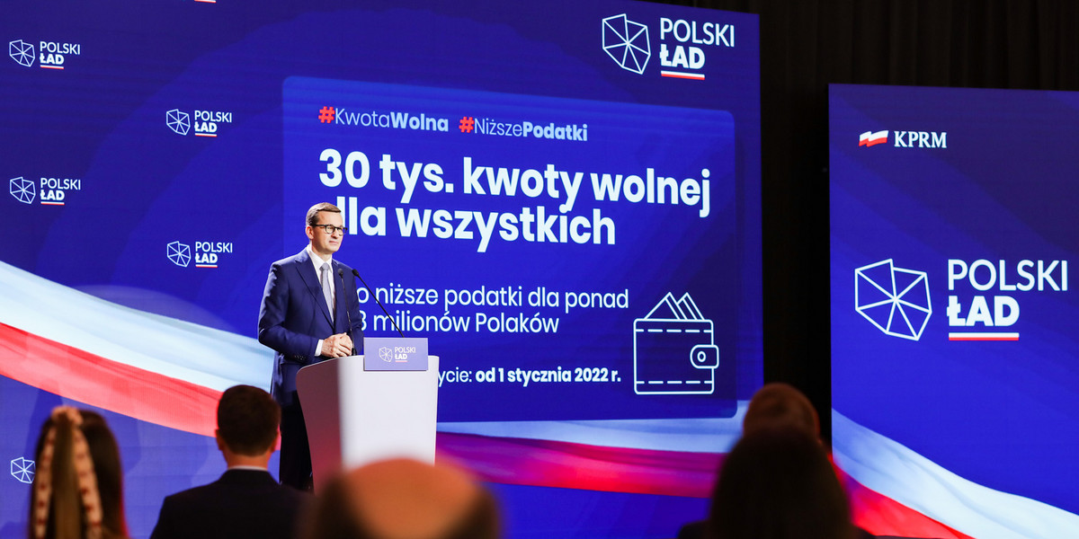 Premier Morawiecki zapowiedział przyspieszone prace nad projektem kwoty wolnej od podatku w wysokości 30 tysięcy zł