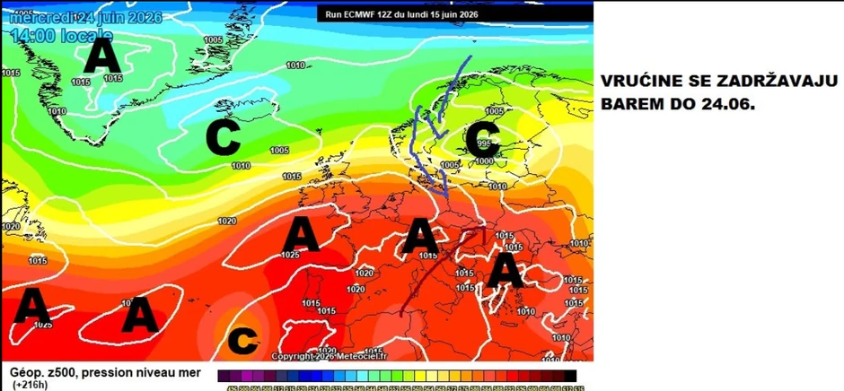 Vreme stabilno barem do 24. juna
