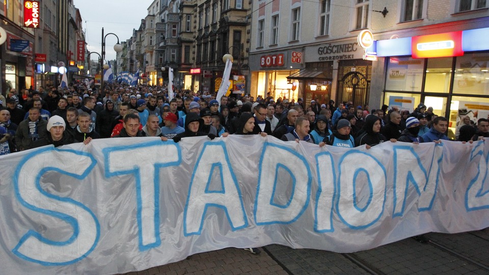 CHORZÓW PIKIETA KIBICÓW RUCHU CHORZÓW