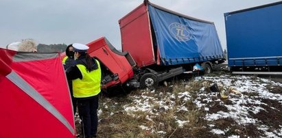 Ciężarówka wjechała prosto pod szynobus. Kierowca zginął na miejscu