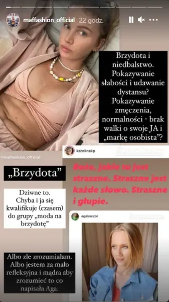 Spór o wpis Agnieszki Kaczorowskiej / Instagram