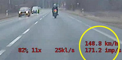 18-latek gnał motocyklem ponad 200 km/h. Nie miał nawet prawa jazdy!