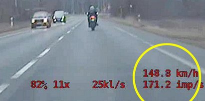 18-latek gnał motocyklem ponad 200 km/h. Nie miał nawet prawa jazdy!