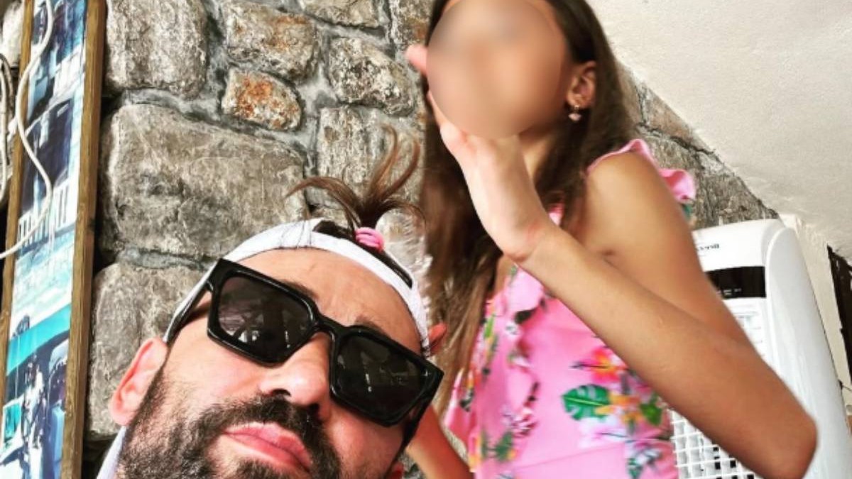 Marko Jarić sa ćerkom