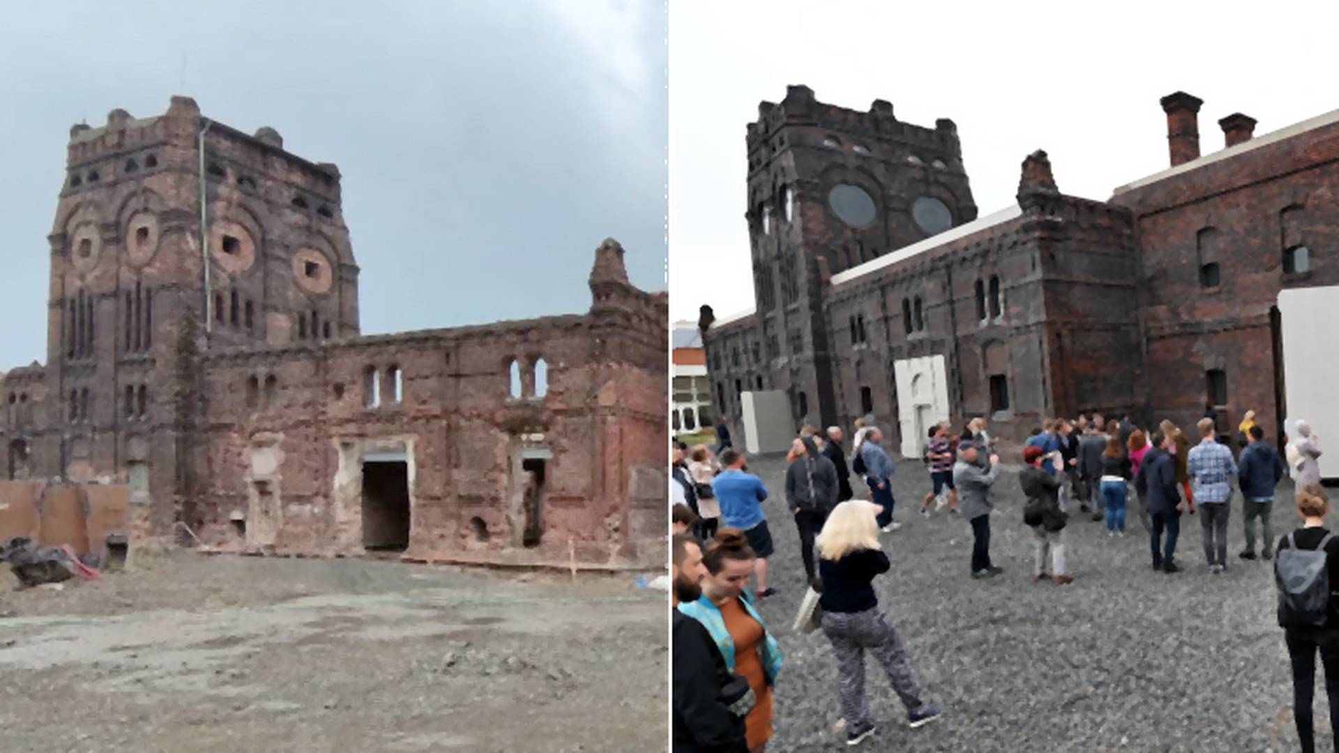 Polacy zmienili ruinę w nowoczesną galerię. Wciąż przypomina ruinę
