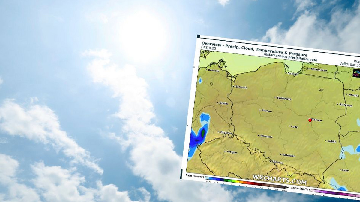 Prognoza pogody na sobotę, 30 kwietnia. Będzie słoneczniej i cieplej