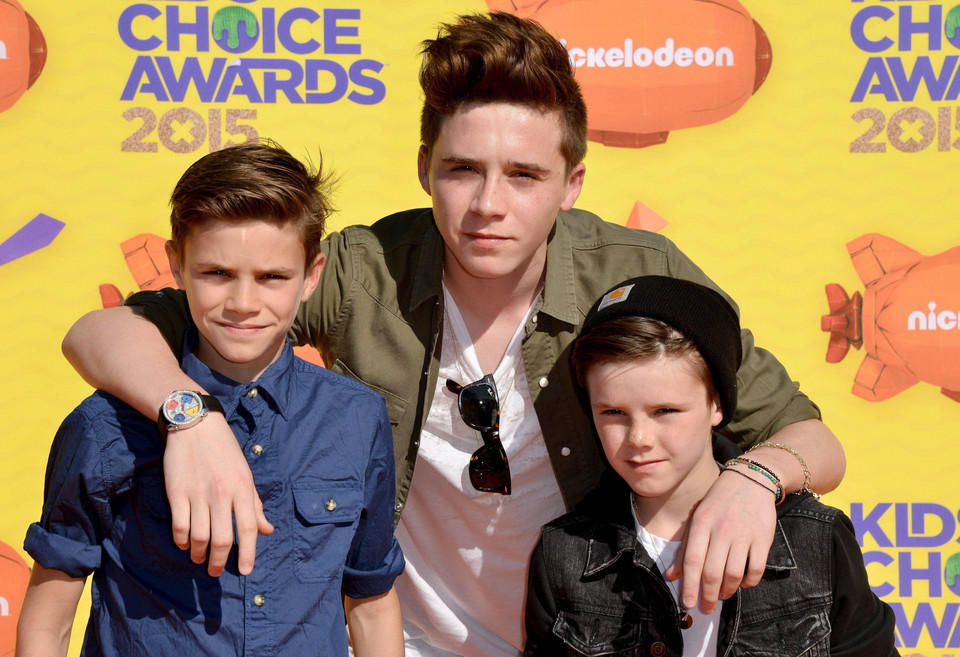 Romeo, Cruz i Brooklyn Beckham