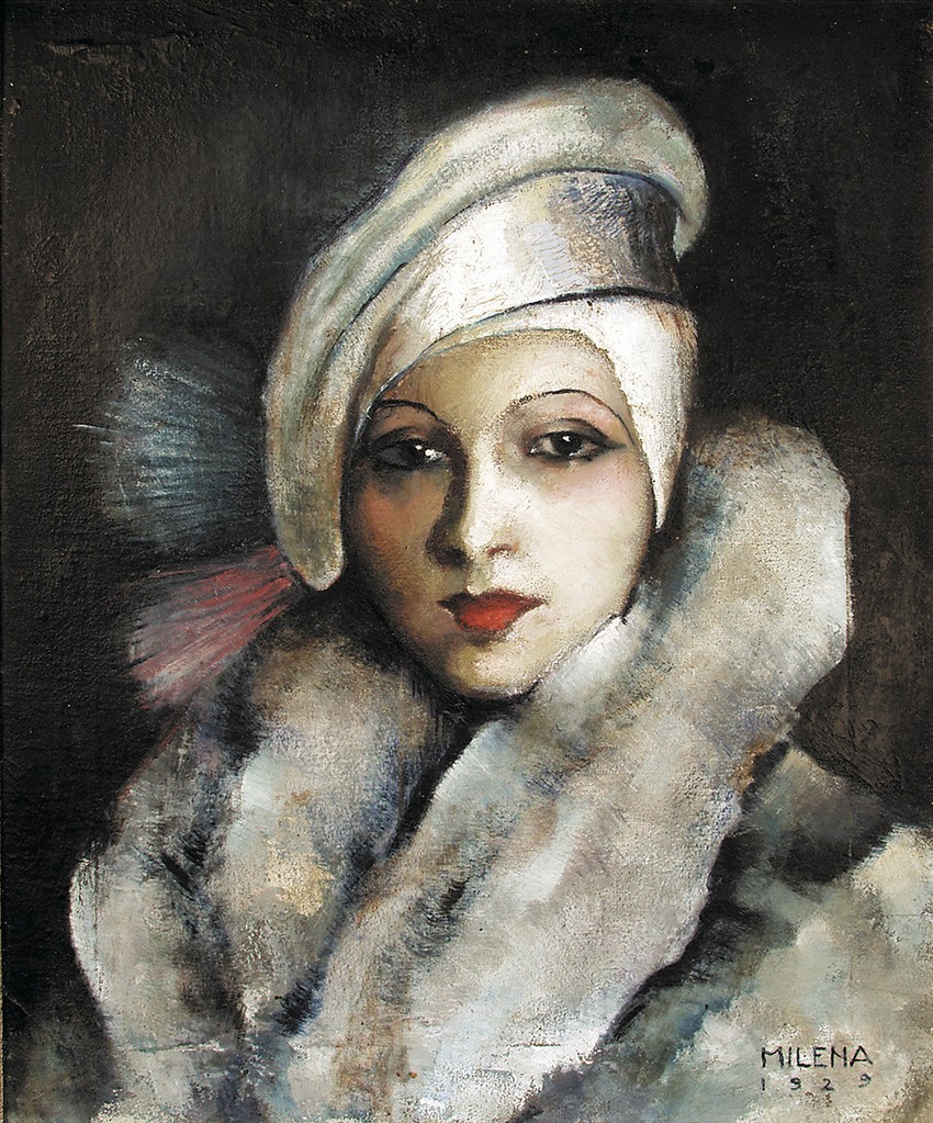 6  Autoportret sa belom tokom,1929