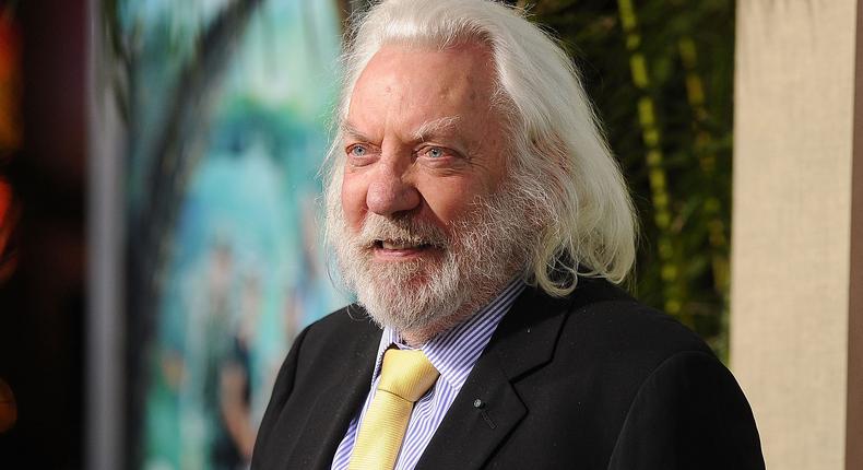 Donald Sutherland was known for his roles in The Hunger Games, Ordinary People, JFK, and Klute.Jason Merritt/Getty Images