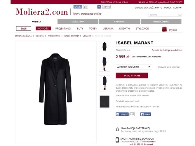 Płaszcz Isabel Marant