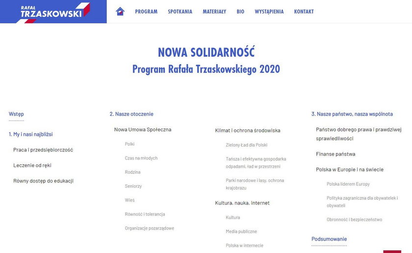 Program Rafała Trzaskowskiego