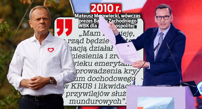 Morawiecki już zapomniał, co mówił? Tak radził Tuskowi w sprawie podwyższenia wieku emerytalnego