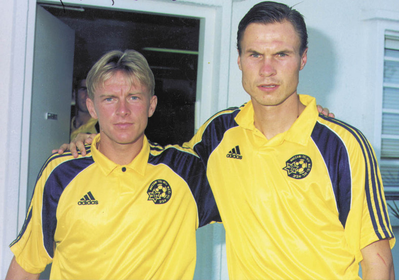 Grzegorz Wędzyński i Andrzej Kubica w barwach Maccabi Tel Awiw
