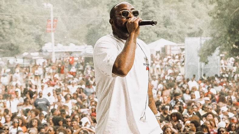 Nigerian singer performing at The Roots Picnic, Philadelphia on June 1, 2019. (Instagram/Davidoofficial)