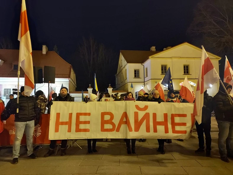 Diaspora białoruska w Białymstoku wspiera Ukrainę w walce o wolność