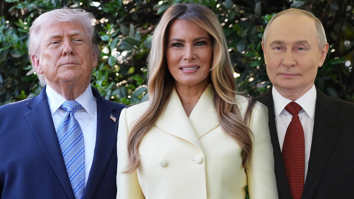 Donald Tramp Melanija Tramp Vladimir Putin