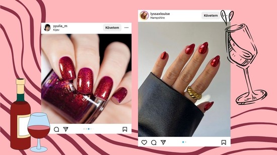 Mámorító őszi körömtrend: hódítanak a vörösboros körmök
