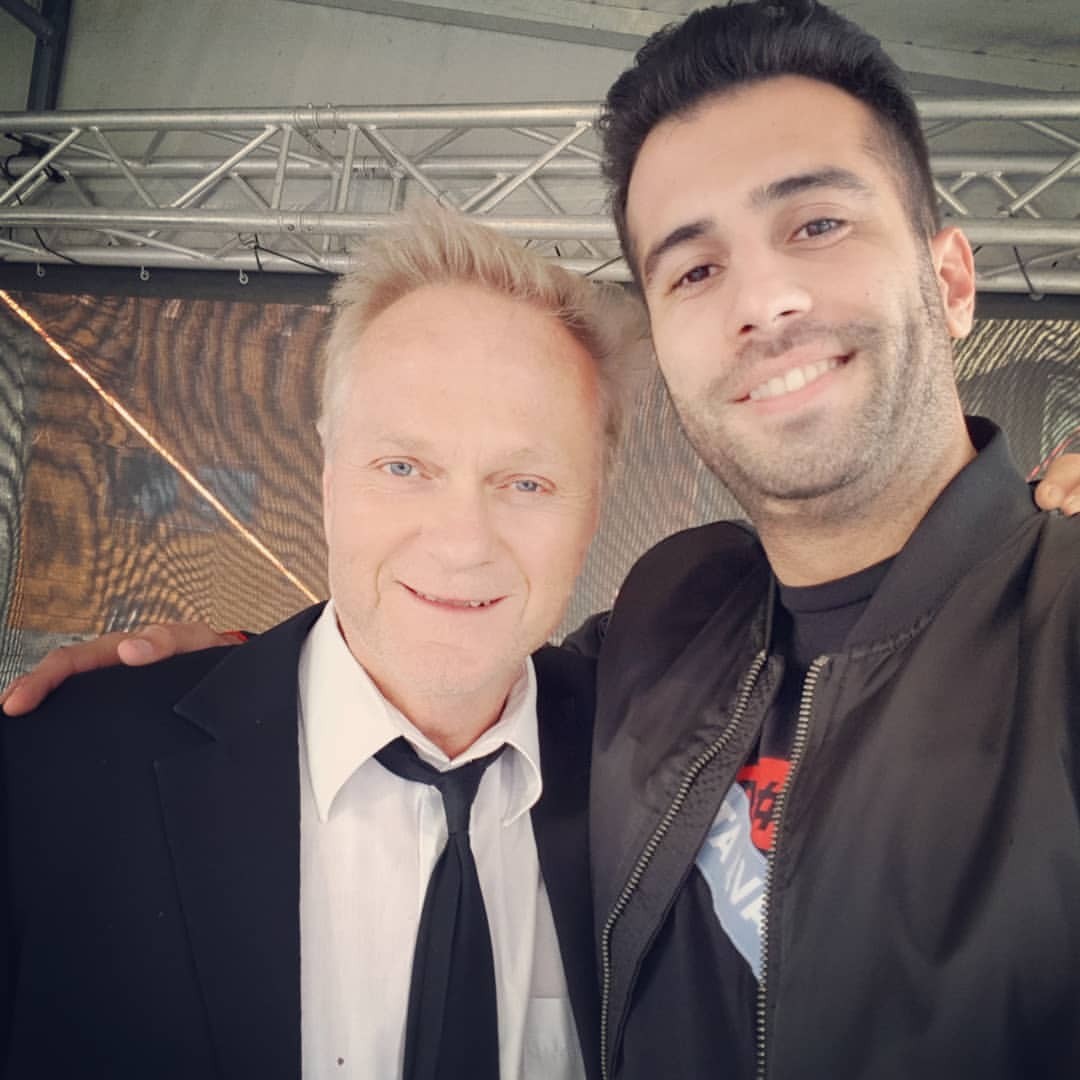 Slovenský spevák Michal Chrenko s Jankom Kuricom.